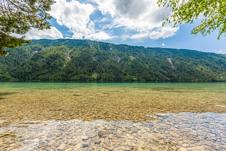 Picture of pretty Weissensee lake in Austria
