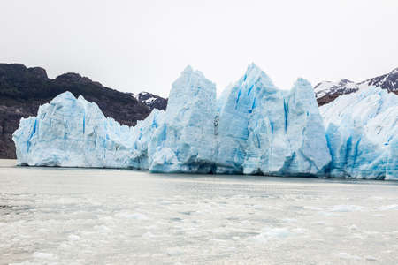 Picture of glacier gray in the Torres del Paine national park in Patagonoaの写真素材