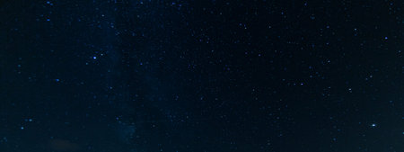 Picture of cloudless starry sky at nighttime at northern hemisphere in summer