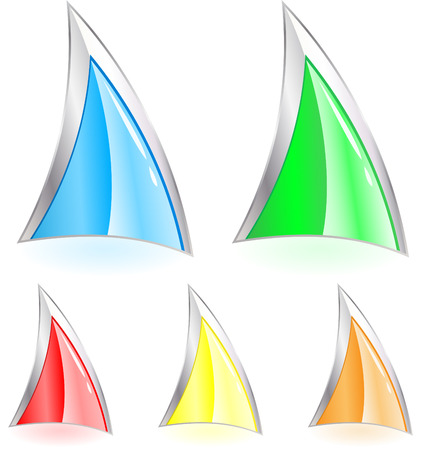 Glass cursor in different colorsのイラスト素材