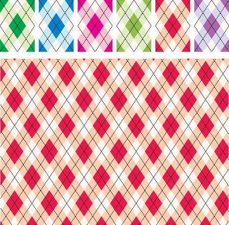 Scottish patternsのイラスト素材
