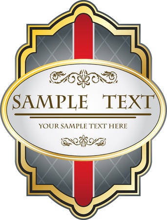 Grey labelのイラスト素材