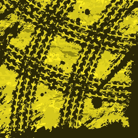 Two tire tracks backgroundのイラスト素材