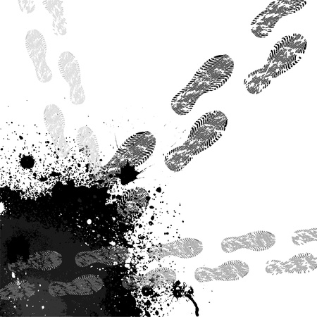 Footprint backgroundのイラスト素材