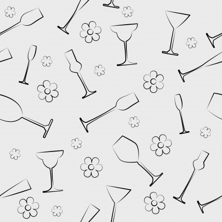 Stemware backgroundのイラスト素材