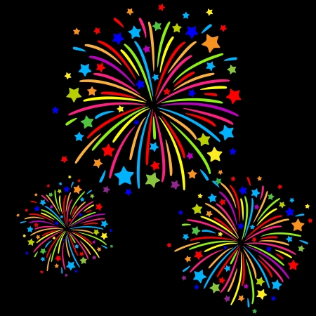 Fireworkのイラスト素材