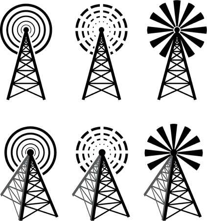Radio towerのイラスト素材
