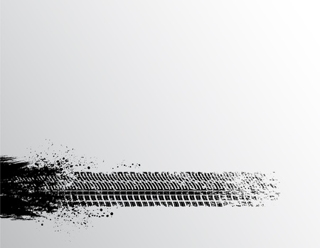 Tire track backgroundのイラスト素材