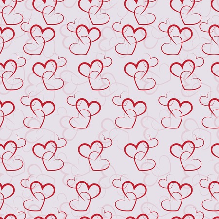 Seamless heart background. のイラスト素材