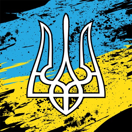 Ukraine flagのイラスト素材
