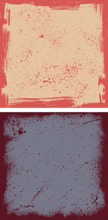Two grunge framesのイラスト素材