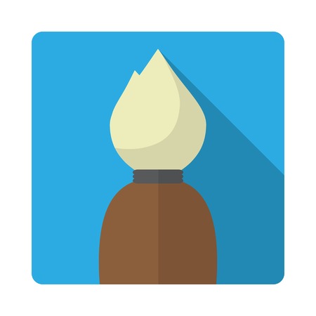 Abstract flat button with brush tool. eps10のイラスト素材