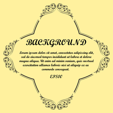 Light backround with frame and sample textのイラスト素材