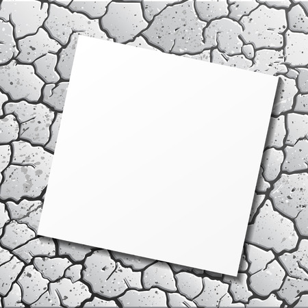 Ground cracks with paperのイラスト素材