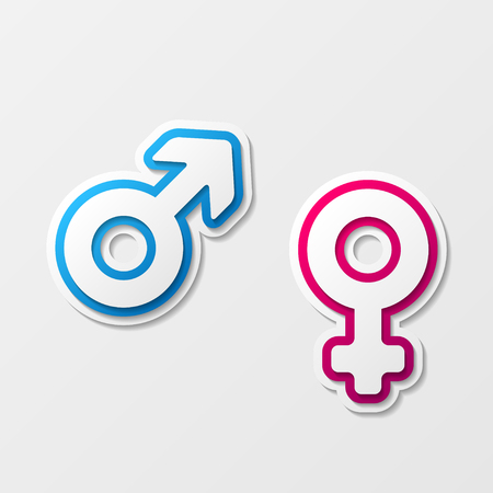Man and woman symbolのイラスト素材