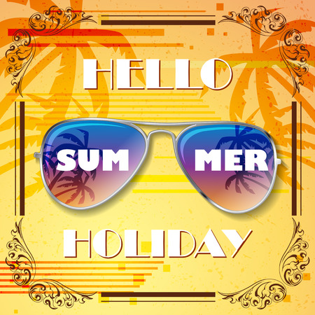 Summer holiday backgroundのイラスト素材