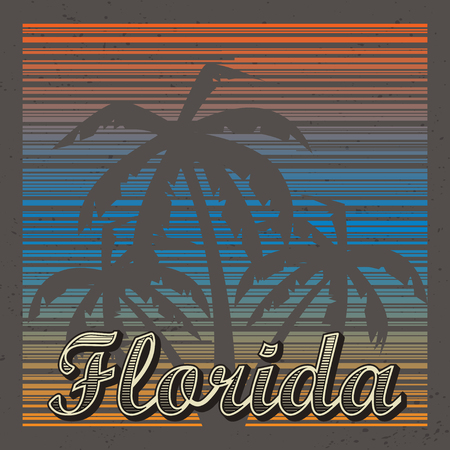 Florida abstract backgroundのイラスト素材