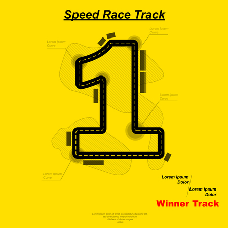 Speed winner trackのイラスト素材