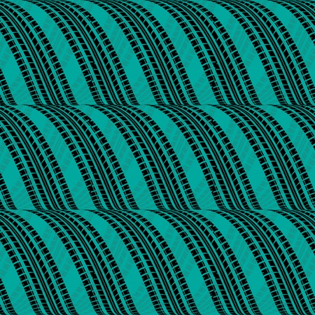 Black waves tire tracks Vector illustration.のイラスト素材