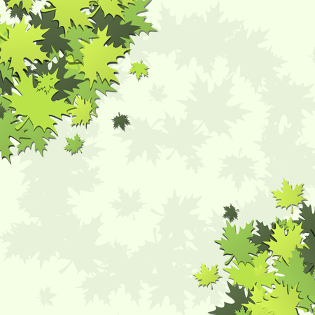 Background with green leavesのイラスト素材