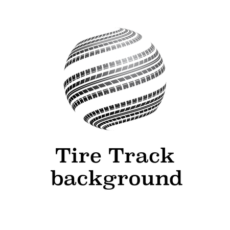 Waves tire tracksのイラスト素材