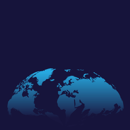 World map perspectiveのイラスト素材