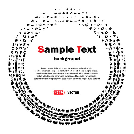 Circle dotted tire trackのイラスト素材