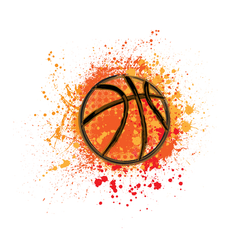 Basketball grunge backgroundのイラスト素材