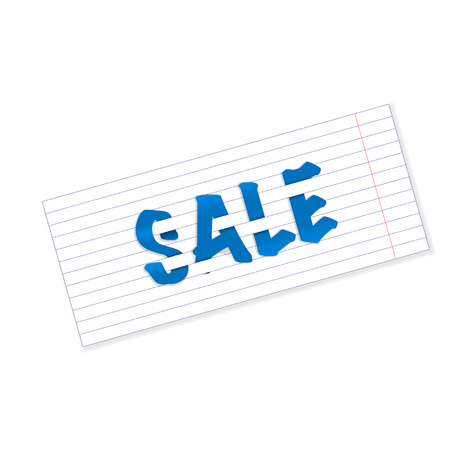 Sale paper backgroundのイラスト素材
