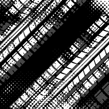 White halftone tire backgroundのイラスト素材