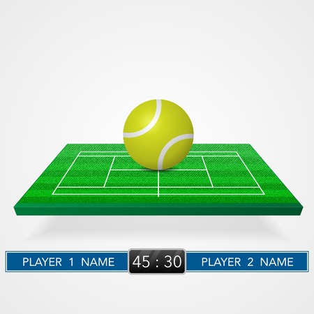 Tennis court backgroundのイラスト素材