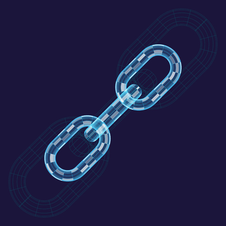 Chain links setのイラスト素材