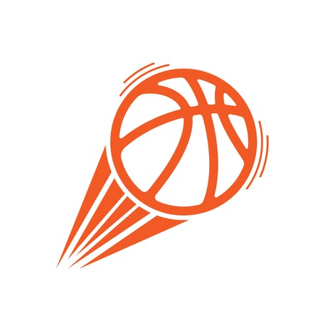 Orange basketball moveのイラスト素材