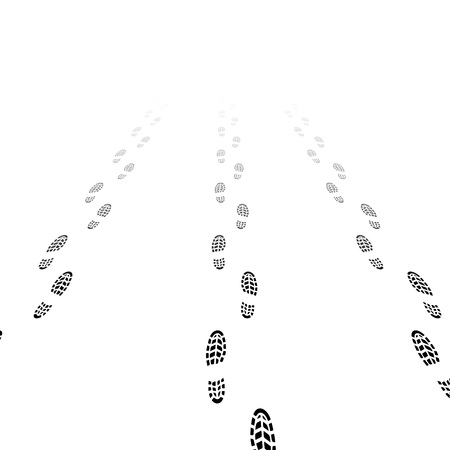 Shoes silhouettes with gradientの写真素材