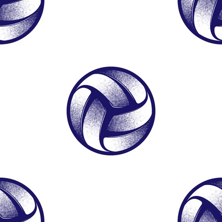 Volleyball halftone symbolの写真素材