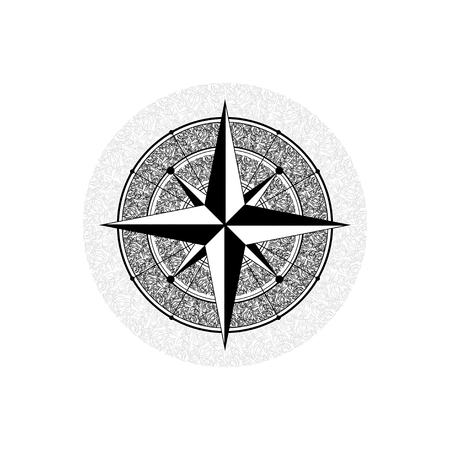 Arabic calligraphy windroseのイラスト素材