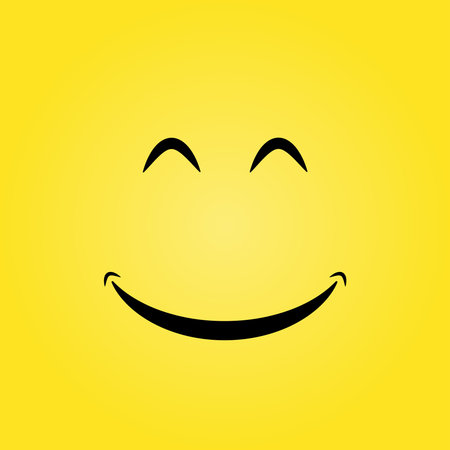 Yellow smile backgroundのイラスト素材