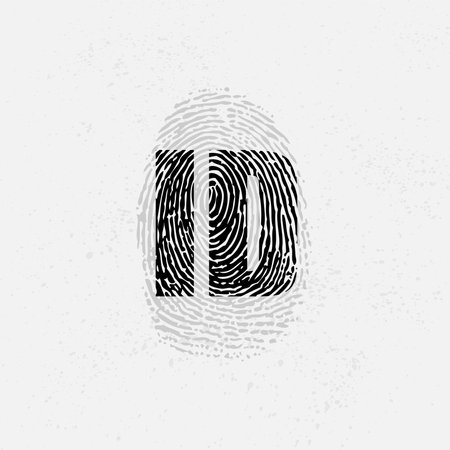 Fingerprint ID backgroundのイラスト素材