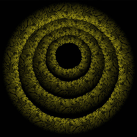 Abstract yellow persian backgroundのイラスト素材