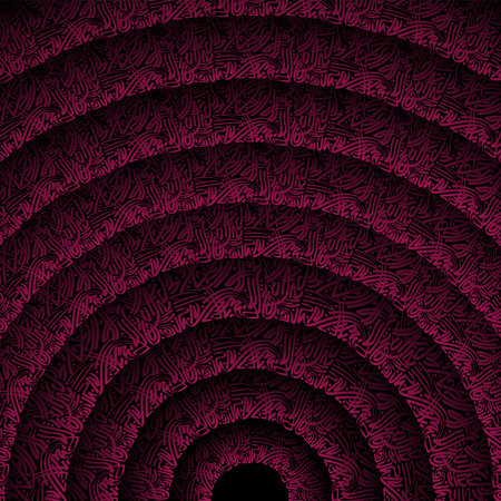 Abstract pink circle persian wallpaperの写真素材