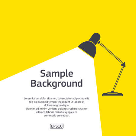 Table light dark colour with sample textのイラスト素材