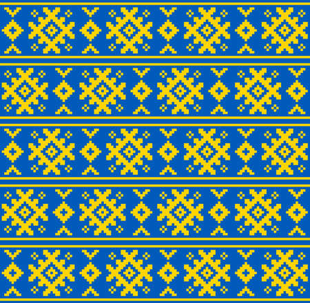 Ornament lines seamless color patternのイラスト素材