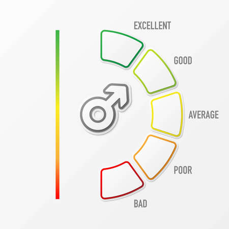 Circle level indicator gradation backgroundのイラスト素材