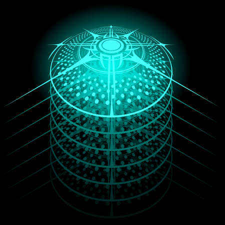 Wind rose scandinavian bright symbolのイラスト素材