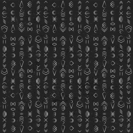 Dark runic symbols pattern backgroundのイラスト素材