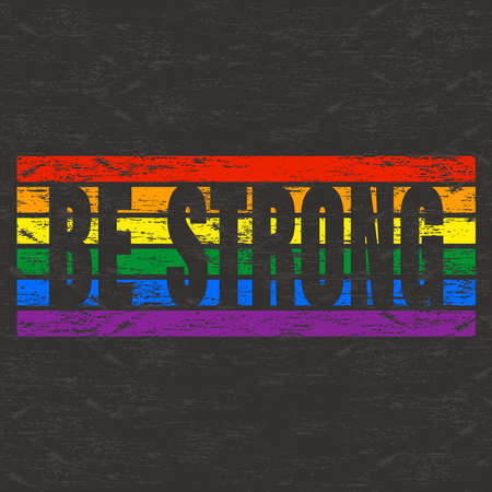 LGBTQ text backgroundのイラスト素材