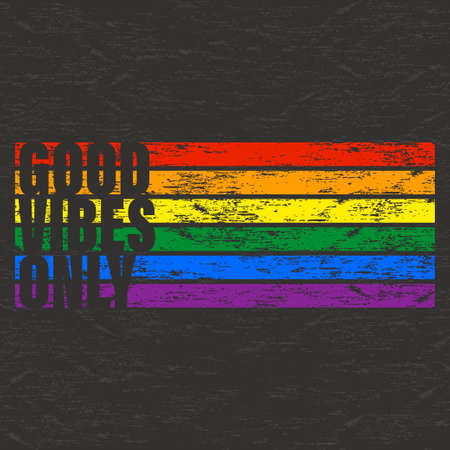 Good vibes only text backgroundのイラスト素材