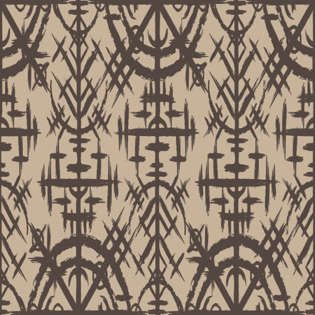 Scandinavian viking symbol wallpaperのイラスト素材