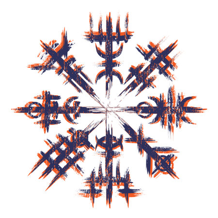 Norse viking black grunge wallpaperのイラスト素材