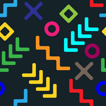 Seamless geometric colorful backgroundのイラスト素材